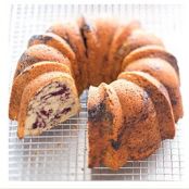 Marbled Blueberry Bundt Cake